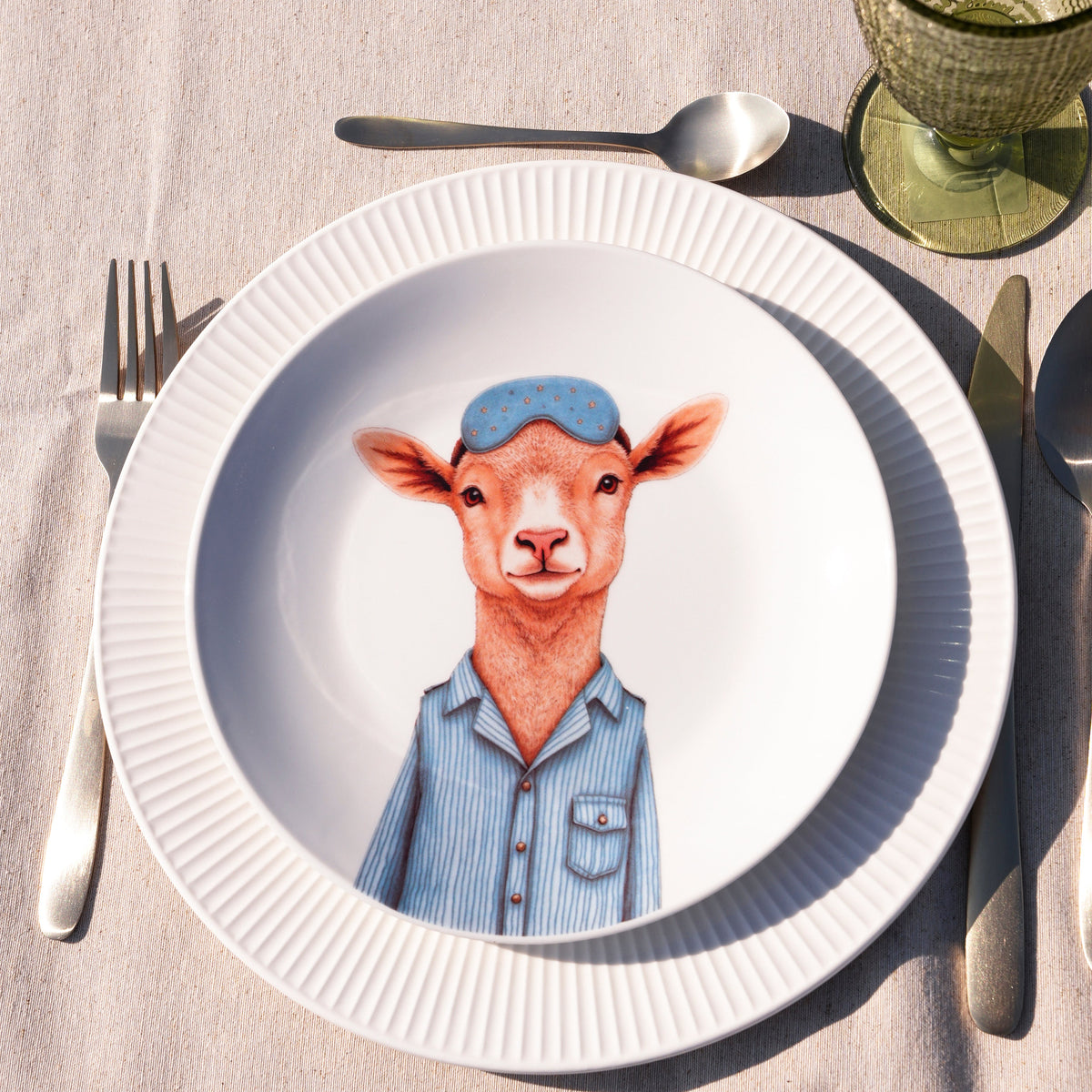 Plato porcelana ovejita