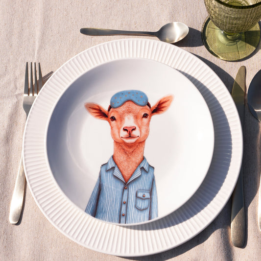 Plato porcelana ovejita